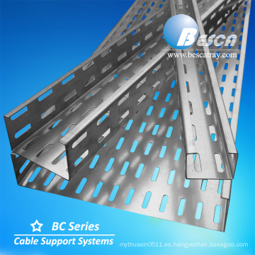 BC2 / 5/6 Precio de la bandeja de cable perforada galvanizada de la inmersión caliente de Besca certificada